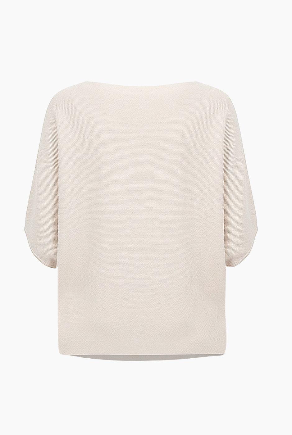 Suéter Dolman Ribbed color arena con manga murciélago