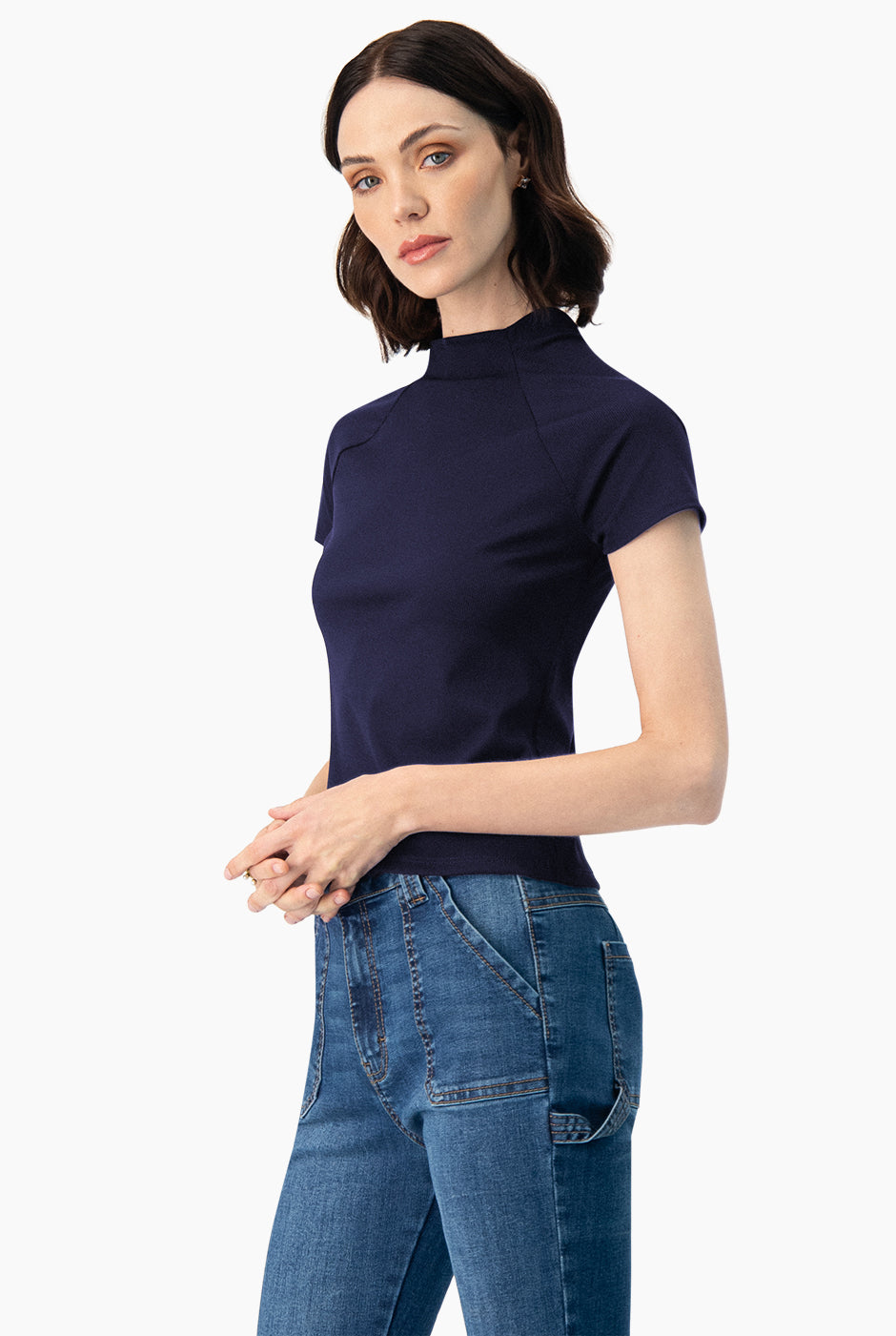 Playera recta de manga corta