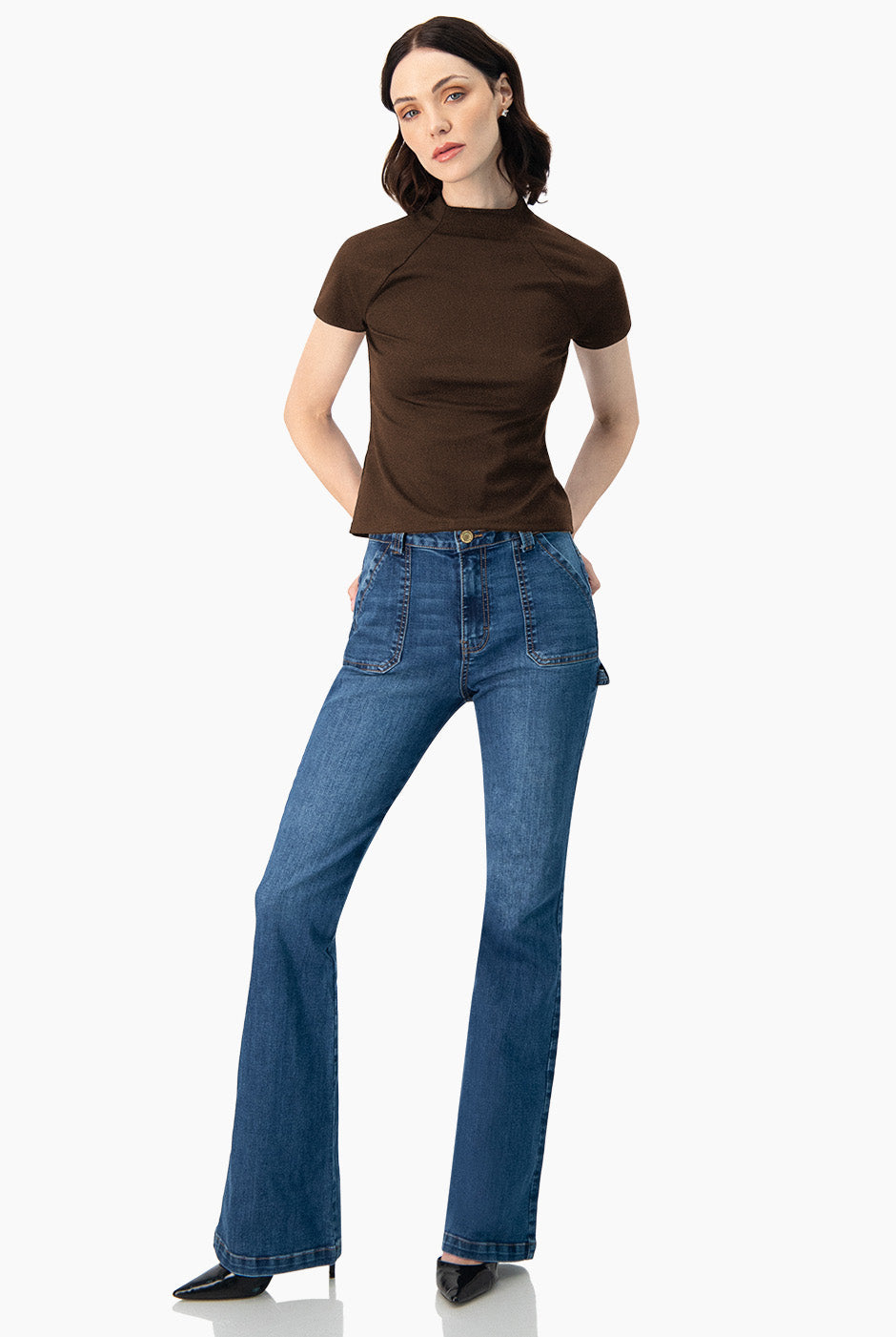 Playera recta de manga corta