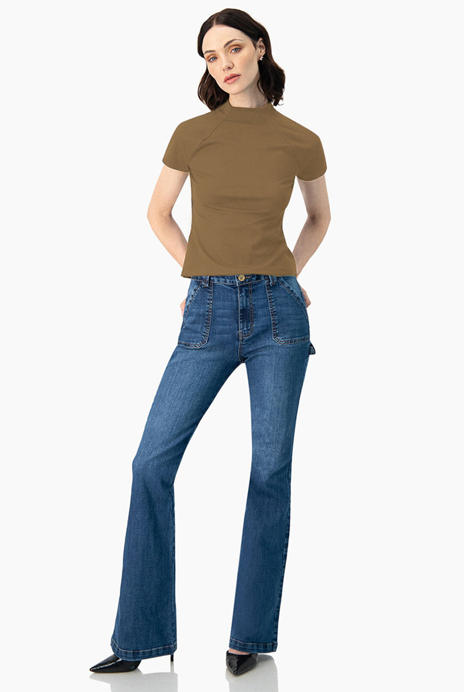 Playera recta de manga corta