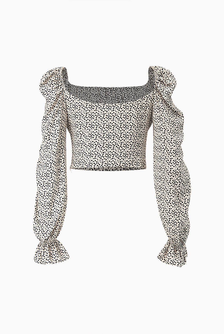 Blusa estampada de escote cuadrado