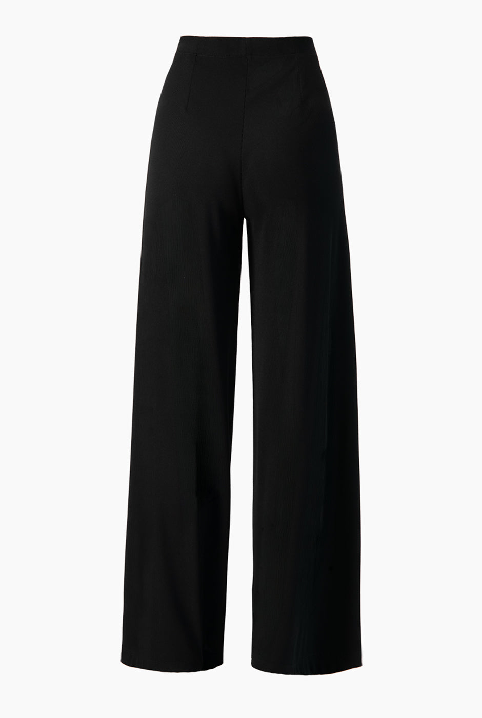 Pantalón culotte negro sin bolsillos y elástico