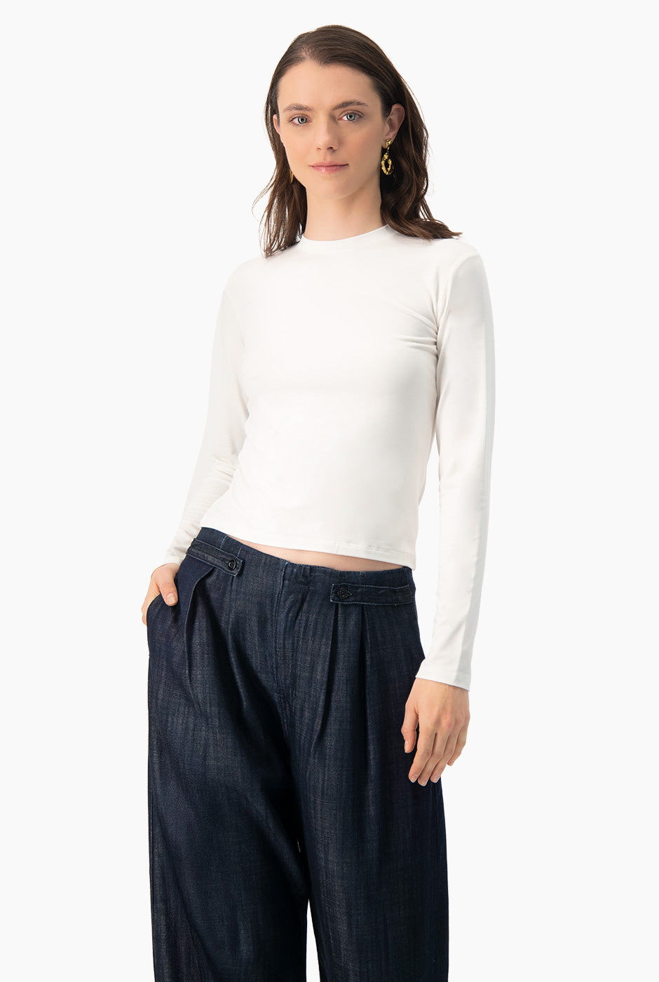 Playera basica casual de manga larga