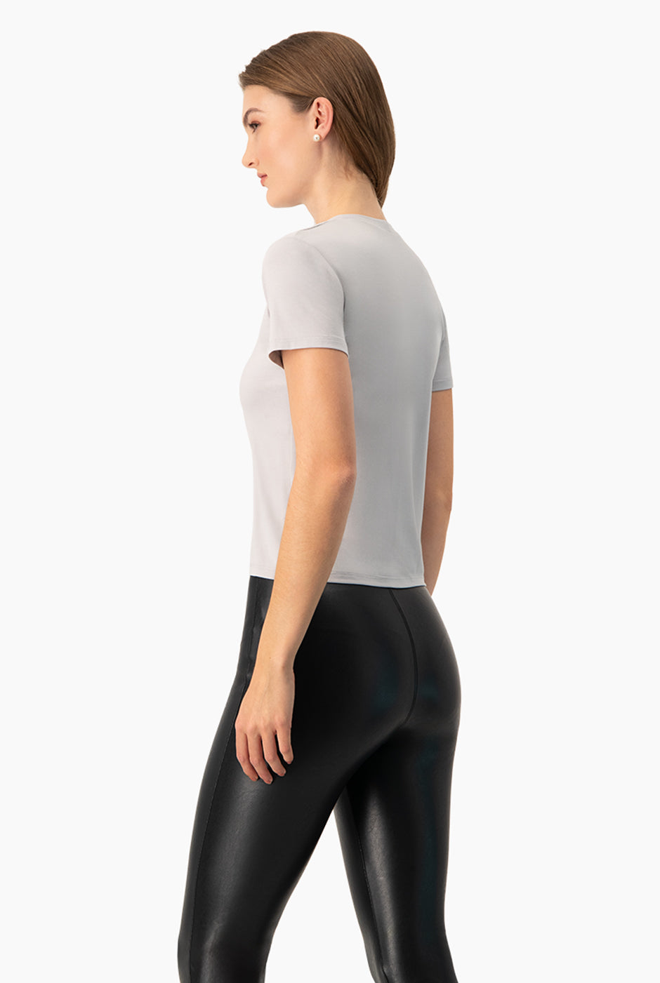 Playera basica recta manga corta