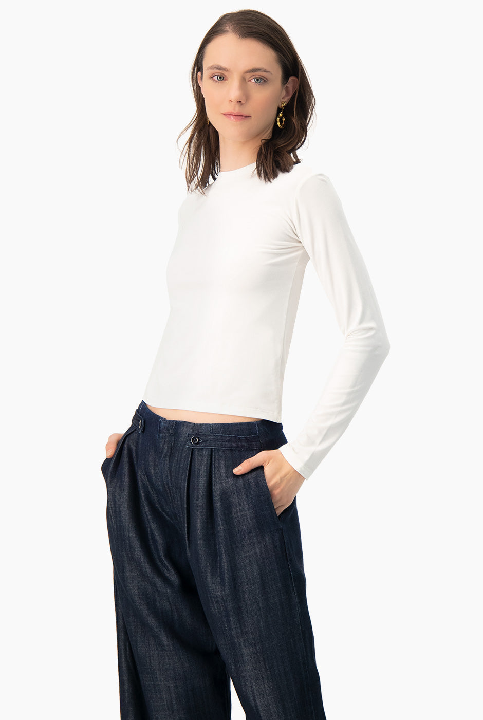 Playera basica casual de manga larga